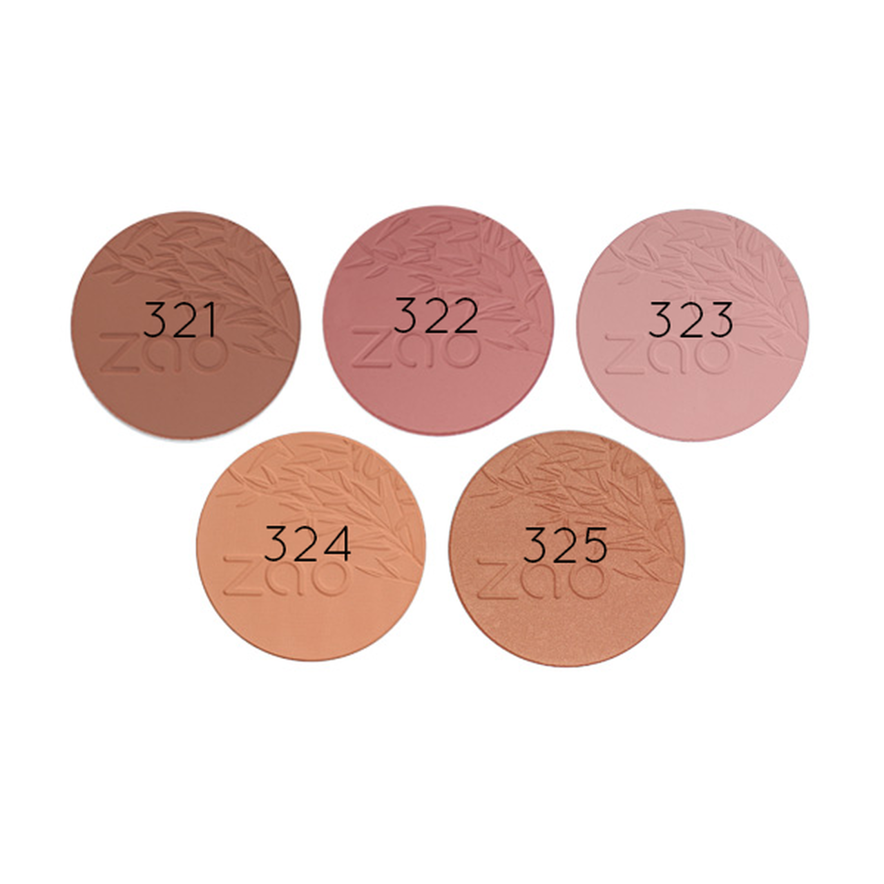 Zao Makeup Compact Blush - Brown Orange - Life Before Plastik